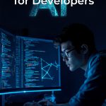 Futuristic Developer Workspace Book Cover