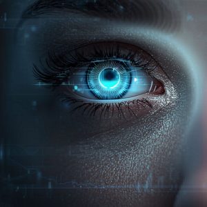 Futuristic Eye and Video Element Cover